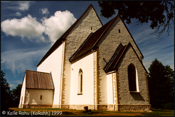 Muhu church, 14.century (58°36,18'N 23°13,33'E)